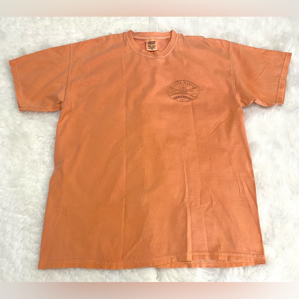 Comfort Colors Orange Anna Maria Island Florida Short Sleeve T-Shirt - XL
